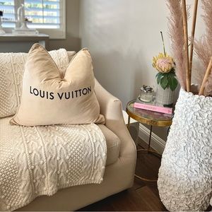 Designer Pillow cover. Made from bag dust.